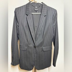 DKNY Women's Charcoal Pinstripe Blazer